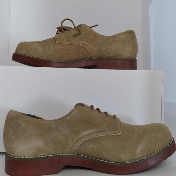 School Issue Classic Suede Oxford Shoes Size 7.5 Wide - Picture 1 of 7